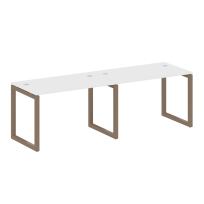 Metal System Quattro Р. ст. на 2 раб. места на О-образном м/к 50БО.СМ-2.2 Акация/Антрацит металл 2400*720*750 Metal System Quattro Р. ст. на 2 раб. места на О-образном м/к 50БО.СМ-2.2 Акация/Антрацит металл 2400*720*750