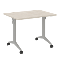 X-Pull Стол складной мобильный X.M-1.7 Тиквуд тёмный/Белый металл 980×720×753