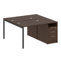 Metal System Quattro Р. ст. с тумбой на П-образном м/к 40БП.РС-СТП-2.1 Акация/Антрацит металл 1412*1475*750 Metal System Quattro Р. ст. с тумбой на П-образном м/к 40БП.РС-СТП-2.1 Акация/Антрацит металл 1412*1475*750