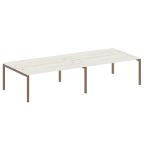 Metal System Quattro Р. ст. на 4 раб. места на П-образном м/к 50БП.СМ-4.5 Акация/Антрацит металл 3600*1475*750 Metal System Quattro Р. ст. на 4 раб. места на П-образном м/к 50БП.СМ-4.5 Акация/Антрацит металл 3600*1475*750