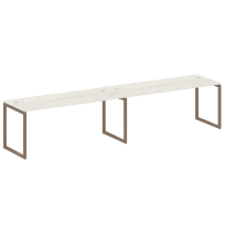 Metal System Quattro Р. ст. на 2 раб. места на О-образном м/к 40БО.СМ-2.5 Акация/Антрацит металл 3600*720*750 Metal System Quattro Р. ст. на 2 раб. места на О-образном м/к 40БО.СМ-2.5 Акация/Антрацит металл 3600*720*750