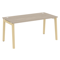 Onix Wood Стол офисный OW.SP-4.8 Дуб мали/Дуб светлый/Белый металл 1580×800×750 Onix Wood Стол офисный OW.SP-4.8 Дуб мали/Дуб светлый/Белый металл 1580×800×750