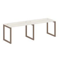 Metal System Quattro Р. ст. на 2 раб. места на О-образном м/к 50БО.СМ-2.2 Акация/Антрацит металл 2400*720*750 Metal System Quattro Р. ст. на 2 раб. места на О-образном м/к 50БО.СМ-2.2 Акация/Антрацит металл 2400*720*750