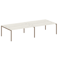 Metal System Quattro Р. ст. на 4 раб. места на П-образном м/к 40БП.СМ-4.5 Акация/Антрацит металл 3600*1475*750 Metal System Quattro Р. ст. на 4 раб. места на П-образном м/к 40БП.СМ-4.5 Акация/Антрацит металл 3600*1475*750