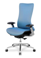 Кресло для руководителя College HLC-2588F/ORANGE Сетка оранжевый / Крестовина алюминий