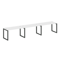 Metal System Quattro Р. ст. на 3 раб. места на О-образном м/к 50БО.СМ-3.3 Акация/Антрацит металл 4200*720*750 Metal System Quattro Р. ст. на 3 раб. места на О-образном м/к 50БО.СМ-3.3 Акация/Антрацит металл 4200*720*750