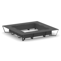 Стол для переговоров квадратный Steel Meet KD-PR.B.SP-24K / Тиквуд Светлый – Металл Черный / 4800×4800×750 Стол для переговоров квадратный Steel Meet KD-PR.B.SP-24K / Тиквуд Светлый – Металл Черный / 4800×4800×750