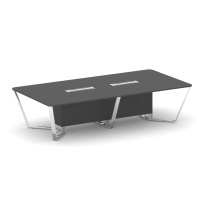 Стол для переговоров прямоугольный Steel Meet MD-PR.B.SP-12 / Тиквуд Светлый – Нержавеющая Сталь – Хром / 3200×1600×750 Стол для переговоров прямоугольный Steel Meet MD-PR.B.SP-12 / Тиквуд Светлый – Нержавеющая Сталь – Хром / 3200×1600×750