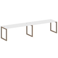 Metal System Quattro Р. ст. на 2 раб. места на О-образном м/к 50БО.СМ-2.5 Акация/Антрацит металл 3600*720*750 Metal System Quattro Р. ст. на 2 раб. места на О-образном м/к 50БО.СМ-2.5 Акация/Антрацит металл 3600*720*750