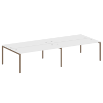 Metal System Quattro Р. ст. на 4 раб. места на П-образном м/к 40БП.СМ-4.5 Акация/Антрацит металл 3600*1475*750 Metal System Quattro Р. ст. на 4 раб. места на П-образном м/к 40БП.СМ-4.5 Акация/Антрацит металл 3600*1475*750