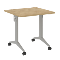 X-Pull Стол складной мобильный X.M-0.7 Тиквуд тёмный/Серый металл 780×720×753