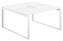 Стол-бенч с лючком Allegro / 1600×1238×750 / Профиль О-образный: 70×20 Белый / Столешница: Белый / AG.133.WH.L.72.WH Стол-бенч с лючком Allegro / 1600×1238×750 / Профиль О-образный: 70×20 Белый / Столешница: Белый / AG.133.WH.L.72.WH