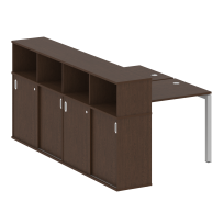 Metal System Quattro Р. ст. с шкафом-купе на П-образном м/к 50БП.РС-СШК-4.1 Т Акация/Антрацит металл 1410*2332*1098 Metal System Quattro Р. ст. с шкафом-купе на П-образном м/к 50БП.РС-СШК-4.1 Т Акация/Антрацит металл 1410*2332*1098