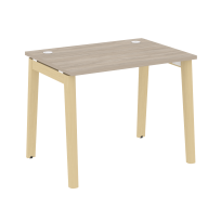 Onix Wood Стол офисный OW.SP-1.7 Дуб мали/Дуб светлый/Белый металл 980×720×750 Onix Wood Стол офисный OW.SP-1.7 Дуб мали/Дуб светлый/Белый металл 980×720×750