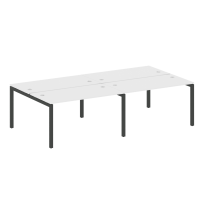 Metal System Quattro Р. ст. на 4 раб. места на П-образном м/к 50БП.СМ-4.3 Акация/Антрацит металл 2800*1475*750 Metal System Quattro Р. ст. на 4 раб. места на П-образном м/к 50БП.СМ-4.3 Акация/Антрацит металл 2800*1475*750