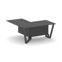 Проходной угловой модуль левый Steel Meet KD-PR.B.SPPOU-16(L) / Тиквуд Светлый – Металл Антрацит / 1600×1600×750 Проходной угловой модуль левый Steel Meet KD-PR.B.SPPOU-16(L) / Тиквуд Светлый – Металл Антрацит / 1600×1600×750