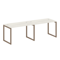 Metal System Quattro Р. ст. на 2 раб. места на О-образном м/к 40БО.СМ-2.2 Акация/Антрацит металл 2400*720*750 Metal System Quattro Р. ст. на 2 раб. места на О-образном м/к 40БО.СМ-2.2 Акация/Антрацит металл 2400*720*750