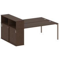 Metal System Quattro Р. ст. с шкафом-купе на П-образном м/к 40БП.РС-СШК-2.5 Т Акация/Антрацит металл 2210*1475*1098 Metal System Quattro Р. ст. с шкафом-купе на П-образном м/к 40БП.РС-СШК-2.5 Т Акация/Антрацит металл 2210*1475*1098