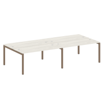 Metal System Quattro Р. ст. на 4 раб. места на П-образном м/к 50БП.СМ-4.4 Акация/Антрацит металл 3200*1475*750 Metal System Quattro Р. ст. на 4 раб. места на П-образном м/к 50БП.СМ-4.4 Акация/Антрацит металл 3200*1475*750