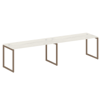 Metal System Quattro Р. ст. на 2 раб. места на О-образном м/к 40БО.СМ-2.4 Акация/Антрацит металл 3200*720*750 Metal System Quattro Р. ст. на 2 раб. места на О-образном м/к 40БО.СМ-2.4 Акация/Антрацит металл 3200*720*750