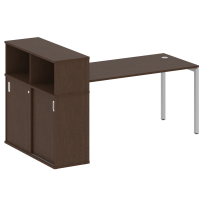 Metal System Quattro Стол офисный с шкафом-купе на П-образном м/к 40БП.РС-СШК-3.4 Т Вяз/Мокко металл 2010×1120×1098 Metal System Quattro Стол офисный с шкафом-купе на П-образном м/к 40БП.РС-СШК-3.4 Т Вяз/Мокко металл 2010×1120×1098