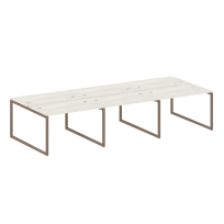 Metal System Quattro Р. ст. на 6 раб. места на О-образном м/к 40БО.СМ-6.2 Акация/Антрацит металл 3600*1475*750 Metal System Quattro Р. ст. на 6 раб. места на О-образном м/к 40БО.СМ-6.2 Акация/Антрацит металл 3600*1475*750