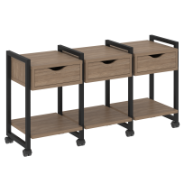 Loft Тумба на колесных опорах наборная. Вариант №4 VR.L-TN-4.K Тиквуд тёмный/Чёрный металл 1440×460×767 Loft Тумба на колесных опорах наборная. Вариант №4 VR.L-TN-4.K Тиквуд тёмный/Чёрный металл 1440×460×767