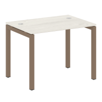 Metal System Quattro Стол офисный на П-образном м/к 50БП.СП-1 Вяз/Мокко металл 1000×720×750 Metal System Quattro Стол офисный на П-образном м/к 50БП.СП-1 Вяз/Мокко металл 1000×720×750