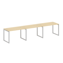 Metal System Quattro Р. ст. на 3 раб. места на О-образном м/к 40БО.СМ-3.2 Акация/Антрацит металл 3600*720*750 Metal System Quattro Р. ст. на 3 раб. места на О-образном м/к 40БО.СМ-3.2 Акация/Антрацит металл 3600*720*750