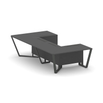 Стол для переговоров П-образный Steel Meet KD-PR.B.SP-07P / Тиквуд Светлый – Металл Антрацит / 1600×3200×750 Стол для переговоров П-образный Steel Meet KD-PR.B.SP-07P / Тиквуд Светлый – Металл Антрацит / 1600×3200×750