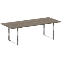 Metal System Direct Стол переговорный на О-обр. м/к БО.ПРГ-240 Акация/Нерж. сталь 2400*1000*750 Metal System Direct Стол переговорный на О-обр. м/к БО.ПРГ-240 Акация/Нерж. сталь 2400*1000*750