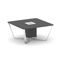 Стол для переговоров квадратный Steel Meet MM-PR.B.SP-08 / Тиквуд Светлый – Графит Глянец – Нержавеющая Сталь – Хром / 1600×1600×750 Стол для переговоров квадратный Steel Meet MM-PR.B.SP-08 / Тиквуд Светлый – Графит Глянец – Нержавеющая Сталь – Хром / 1600×1600×750