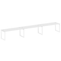 Metal System Quattro Р. ст. на 3 раб. места на О-образном м/к 50БО.СМ-3.5 Акация/Антрацит металл 5400*720*750