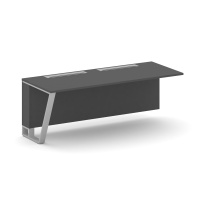 Сектор переговорного стола завершающий левый Steel Meet KD-PR.B.SPZO-20(L) / Тиквуд Светлый – Металл Серый / 2000×800×750 Сектор переговорного стола завершающий левый Steel Meet KD-PR.B.SPZO-20(L) / Тиквуд Светлый – Металл Серый / 2000×800×750