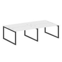 Metal System Quattro Р. ст. на 4 раб. места на О-образном м/к 50БО.СМ-4.3 Акация/Антрацит металл 2800*1475*750 Metal System Quattro Р. ст. на 4 раб. места на О-образном м/к 50БО.СМ-4.3 Акация/Антрацит металл 2800*1475*750