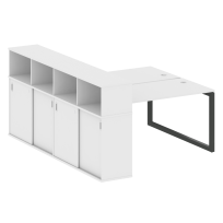 Metal System Quattro Р. ст. с шкафом-купе на О-образном м/к 50БО.РС-СШК-4.3 Т Акация/Антрацит металл 1810*2332*1098 Metal System Quattro Р. ст. с шкафом-купе на О-образном м/к 50БО.РС-СШК-4.3 Т Акация/Антрацит металл 1810*2332*1098