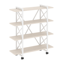 Loft Стеллаж на колесных опорах-4 полки VR.L-MST.K-4.8V Тиквуд тёмный/Чёрный металл 1200×400×1334 Loft Стеллаж на колесных опорах-4 полки VR.L-MST.K-4.8V Тиквуд тёмный/Чёрный металл 1200×400×1334