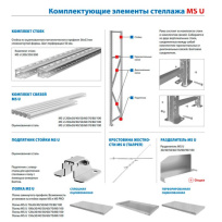 Полка MS U 70х90 перфорированная