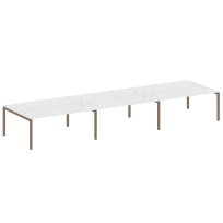 Metal System Quattro Р. ст. на 6 раб. места на П-образном м/к 50БП.СМ-6.5 Акация/Антрацит металл 5400*1475*750 Metal System Quattro Р. ст. на 6 раб. места на П-образном м/к 50БП.СМ-6.5 Акация/Антрацит металл 5400*1475*750