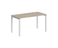 Стол офисный Sigma / 1200×800×750 / Металл: 60×30 Белый; Столешница: Дуб темный / SG.207.OD.63.WH Стол офисный Sigma / 1200×800×750 / Металл: 60×30 Белый; Столешница: Дуб темный / SG.207.OD.63.WH