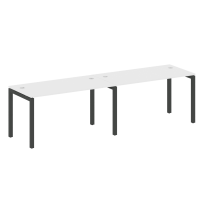 Metal System Quattro Р. ст. на 2 раб. места на П-образном м/к 50БП.СМ-2.3 Акация/Антрацит металл 2800*720*750 Metal System Quattro Р. ст. на 2 раб. места на П-образном м/к 50БП.СМ-2.3 Акация/Антрацит металл 2800*720*750