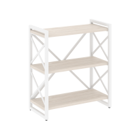 Loft Стеллаж на регулируемых опорах-3 полки VR.L-MST.O-3.8 Тиквуд тёмный/Чёрный металл 800×400×910 Loft Стеллаж на регулируемых опорах-3 полки VR.L-MST.O-3.8 Тиквуд тёмный/Чёрный металл 800×400×910