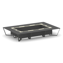 Стол для переговоров прямоугольный Steel Meet KM-PR.B.SP-20K / Тиквуд Светлый – Графит Глянец – Металл Антрацит / 4800×3200×750 Стол для переговоров прямоугольный Steel Meet KM-PR.B.SP-20K / Тиквуд Светлый – Графит Глянец – Металл Антрацит / 4800×3200×750