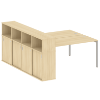 Metal System Quattro Р. ст. с шкафом-купе на П-образном м/к 40БП.РС-СШК-4.4 Т Акация/Антрацит металл 2010*2332*1098 Metal System Quattro Р. ст. с шкафом-купе на П-образном м/к 40БП.РС-СШК-4.4 Т Акация/Антрацит металл 2010*2332*1098