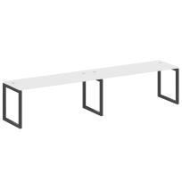 Metal System Quattro Р. ст. на 2 раб. места на О-образном м/к 50БО.СМ-2.5 Акация/Антрацит металл 3600*720*750 Metal System Quattro Р. ст. на 2 раб. места на О-образном м/к 50БО.СМ-2.5 Акация/Антрацит металл 3600*720*750