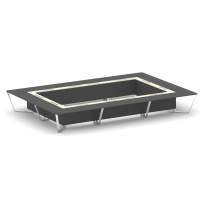 Стол для переговоров прямоугольный Steel Meet MM-PR.B.SP-26K2 / Тиквуд Светлый – Графит Глянец – Нержавеющая Сталь – Хром / 6000×4000×750 Стол для переговоров прямоугольный Steel Meet MM-PR.B.SP-26K2 / Тиквуд Светлый – Графит Глянец – Нержавеющая Сталь – Хром / 6000×4000×750