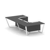 Стол для переговоров П-образный Steel Meet KD-PR.B.SP-07P / Тиквуд Светлый – Металл Белый / 1600×3200×750 Стол для переговоров П-образный Steel Meet KD-PR.B.SP-07P / Тиквуд Светлый – Металл Белый / 1600×3200×750