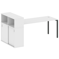 Metal System Quattro Стол офисный с шкафом-купе на П-образном м/к 40БП.РС-СШК-3.5 Т Вяз/Мокко металл 2210×1120×1098 Metal System Quattro Стол офисный с шкафом-купе на П-образном м/к 40БП.РС-СШК-3.5 Т Вяз/Мокко металл 2210×1120×1098