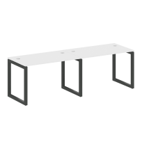 Metal System Quattro Р. ст. на 2 раб. места на О-образном м/к 50БО.СМ-2.2 Акация/Антрацит металл 2400*720*750 Metal System Quattro Р. ст. на 2 раб. места на О-образном м/к 50БО.СМ-2.2 Акация/Антрацит металл 2400*720*750