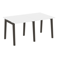 Onix Wood Стол переговорный (2 столешницы) OW.PRG-2.0 Белый бриллиант/Дуб светлый/Белый металл 1560*980*750 Onix Wood Стол переговорный (2 столешницы) OW.PRG-2.0 Белый бриллиант/Дуб светлый/Белый металл 1560*980*750